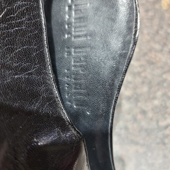 Black Leather Cutaway Boot - Picture 4 of 5